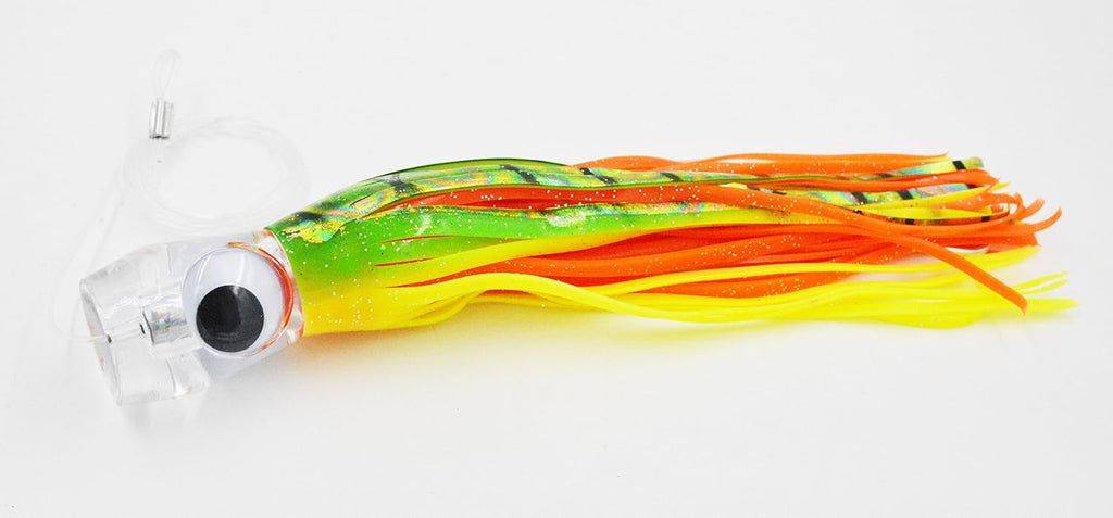 Fishing Lure Set of 6 Saltwater Skirted Lures with Black Bag Q1141