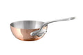 Copper Splayed Saute Pan with Stainless K7425