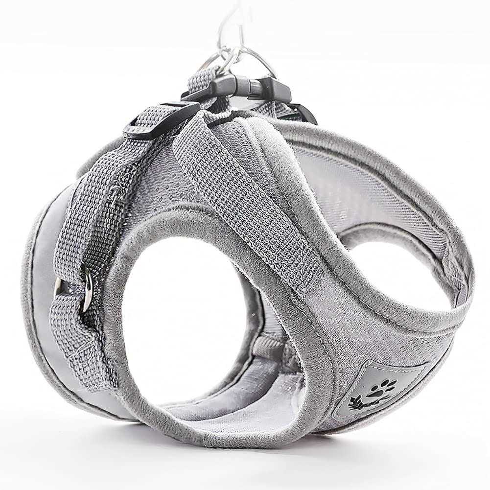 No-Pull Soft Mesh Reflective Adjustable Dog Harness and Leash Set X6595