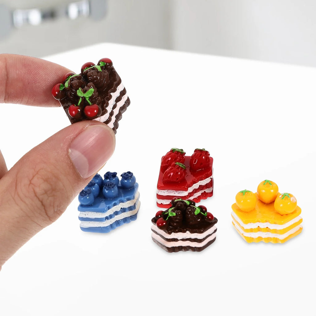 12 Pcs Simulated Mini Cake Ornaments Desserts Model H125