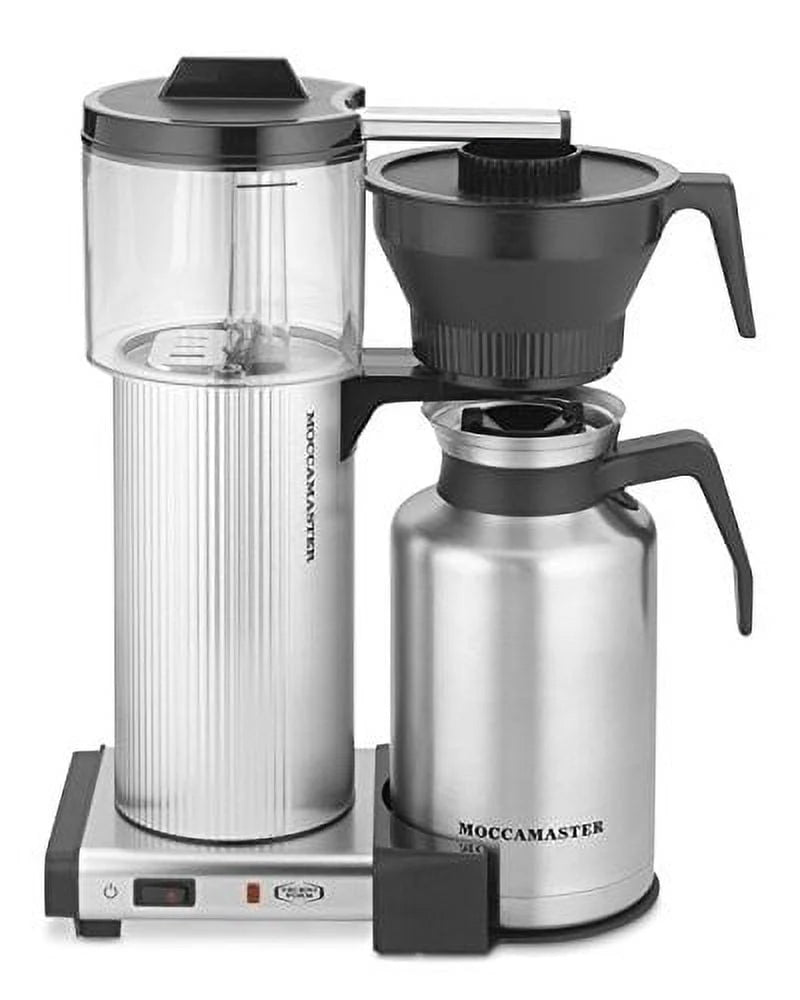 Manual-Adjust Drip-Stop Coffee Maker 60 oz Thermal Carafe Brushed Silver G444430