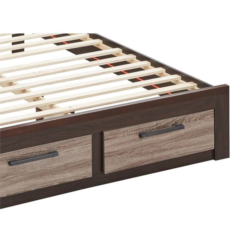 King Bed in Gray and Brown Y63470