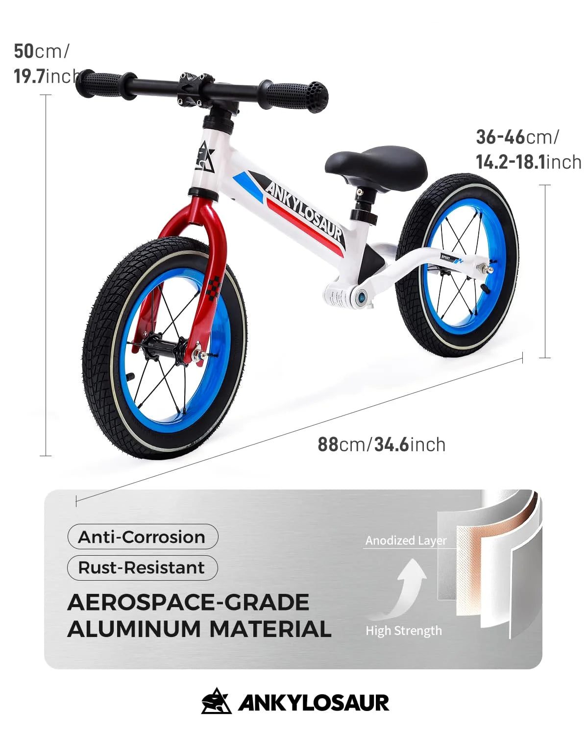 Balance Bike with Adjustable Seat Height I894261