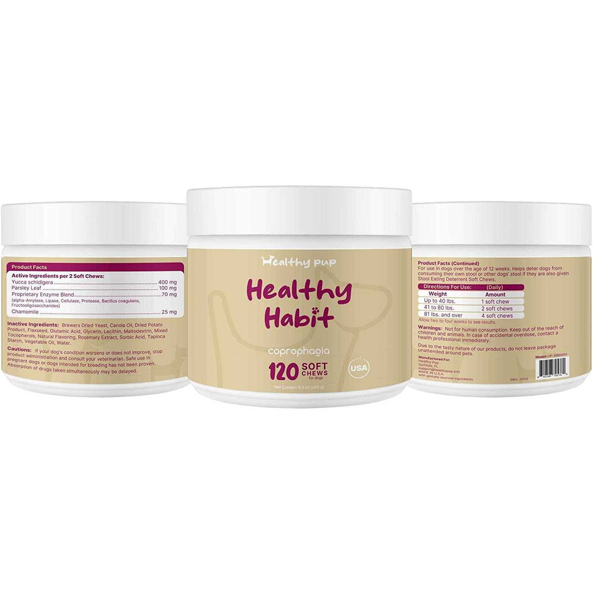 Coprophagia Supplement for Dogs E950