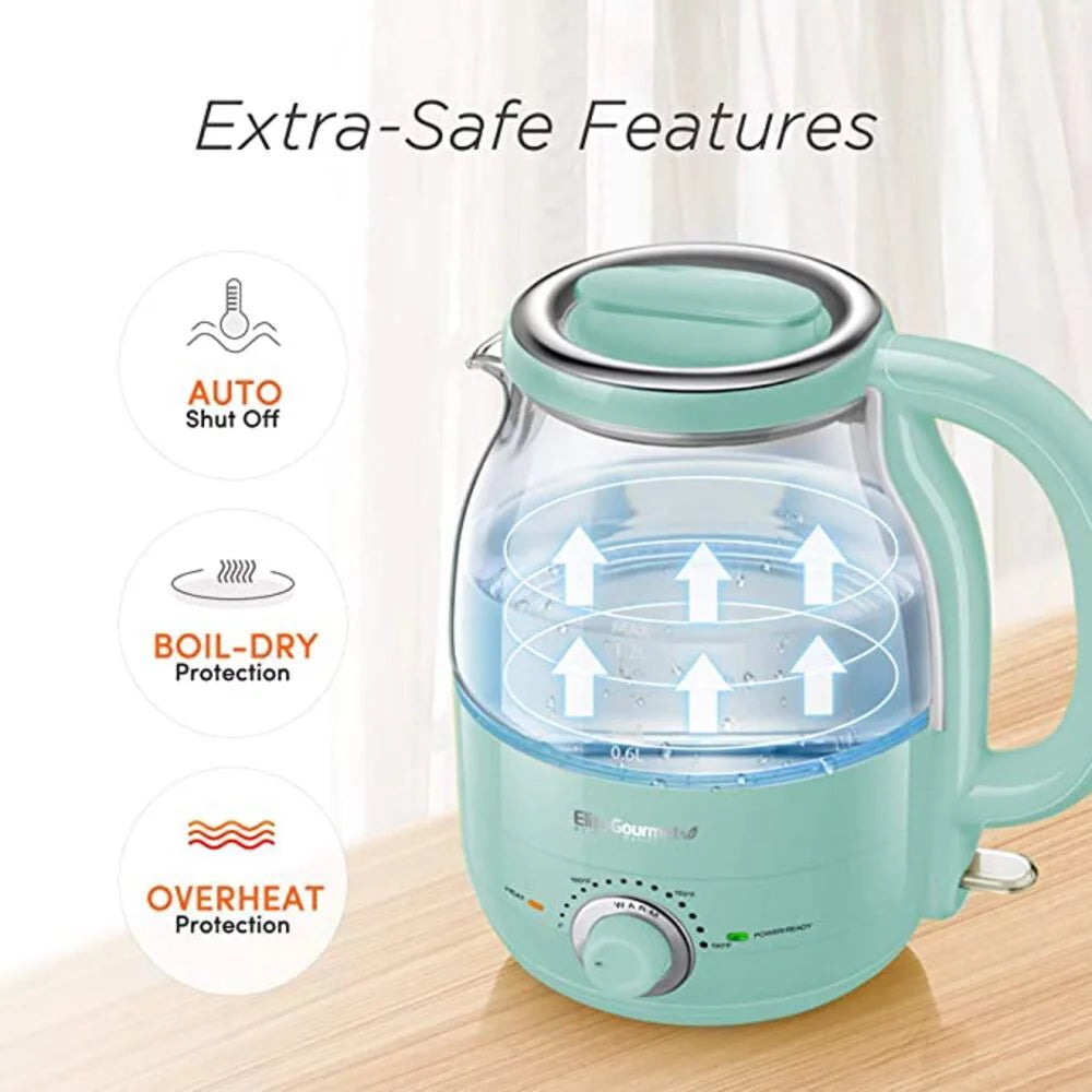 1.2L Adjustable Temperature Electric Glass Kettle J289282