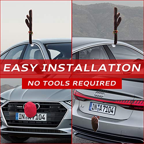 Reindeer Car Kit Antlers Nose Tail Christmas Decoration N632501
