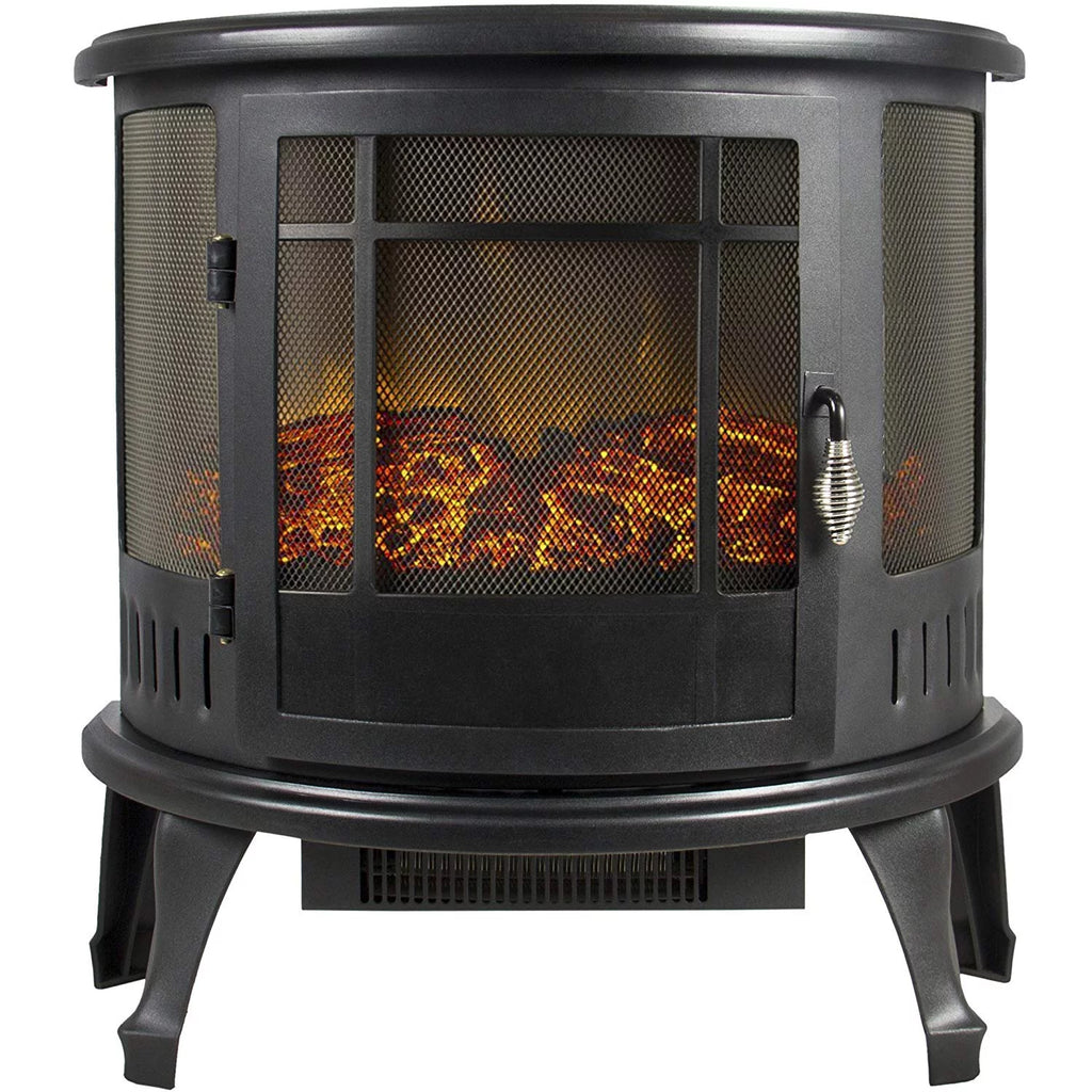 Black Free Standing Electric Fireplace Stove B687