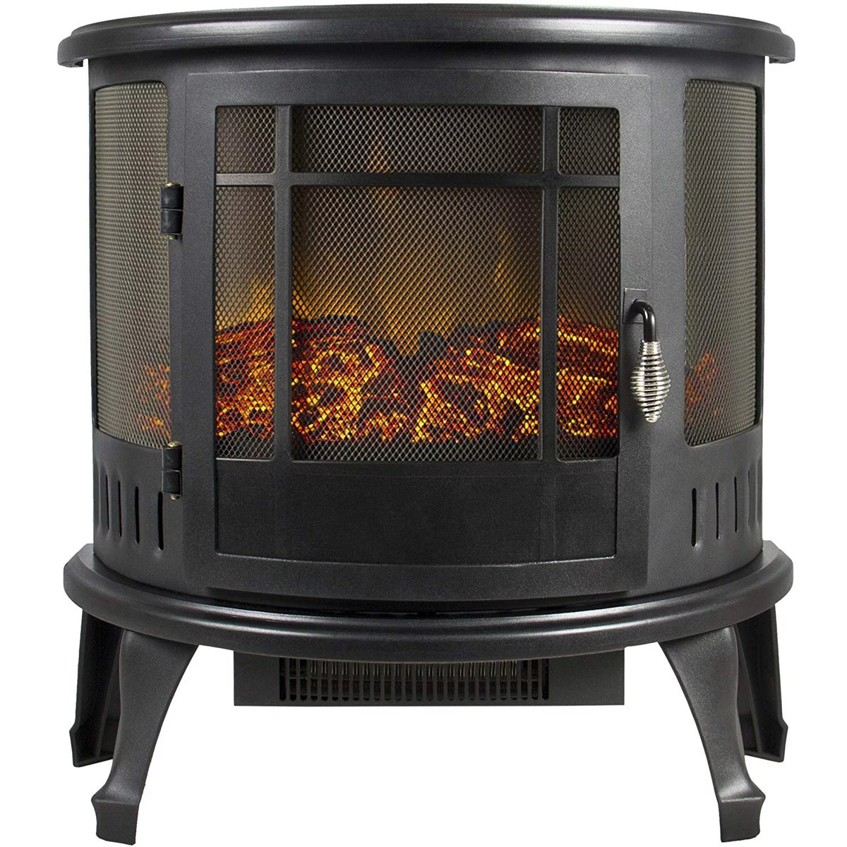 Black Free Standing Electric Fireplace Stove B687