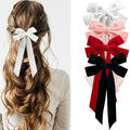 Velvet Hair Bow Hair Clips J7972