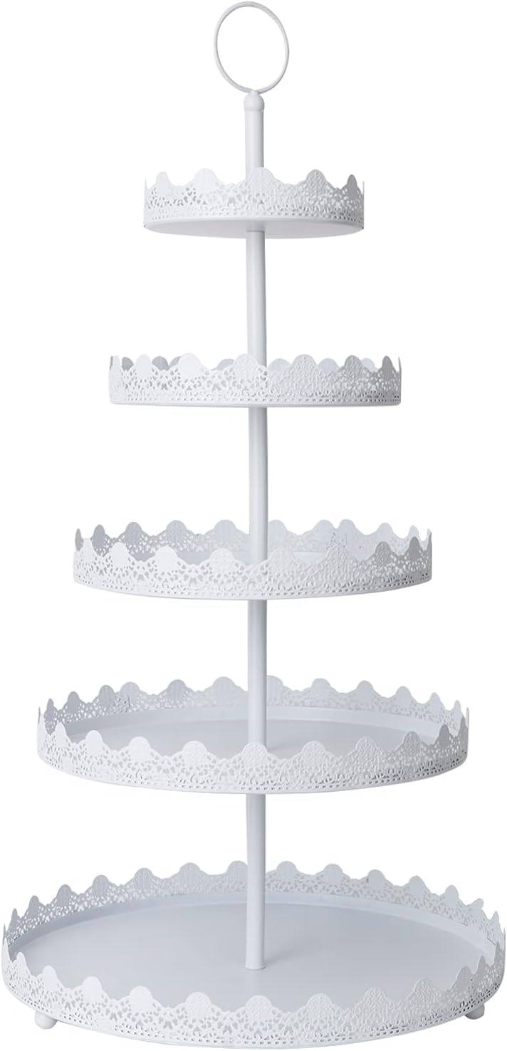 Gold 5-Tier Iron Cupcake Stand X583899