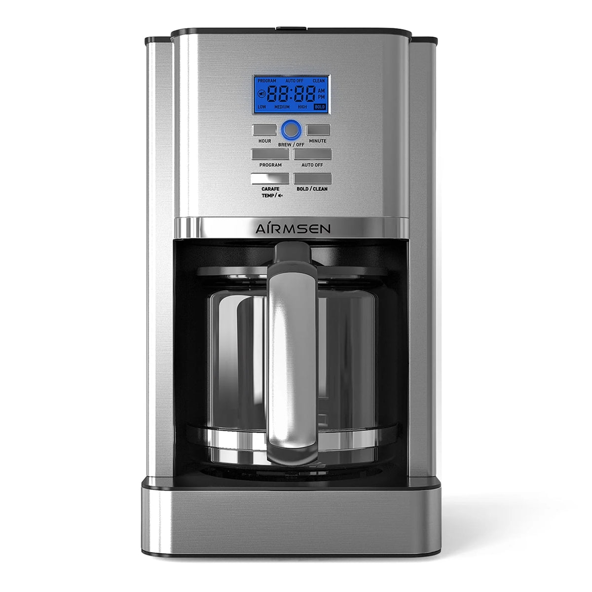 Stainless Steel 12 Cup Programmable Drip Coffee Maker C656255