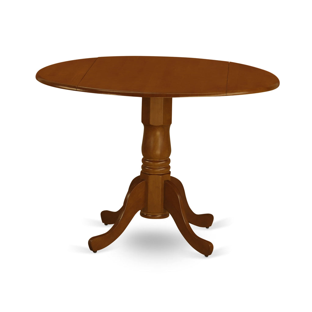 3PC Dining Room Table with Two Drop Leaves and Wood Seat Chairs O691