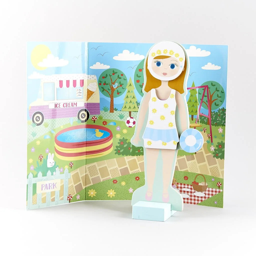 Magnetic Dress Up Wooden Doll D531686