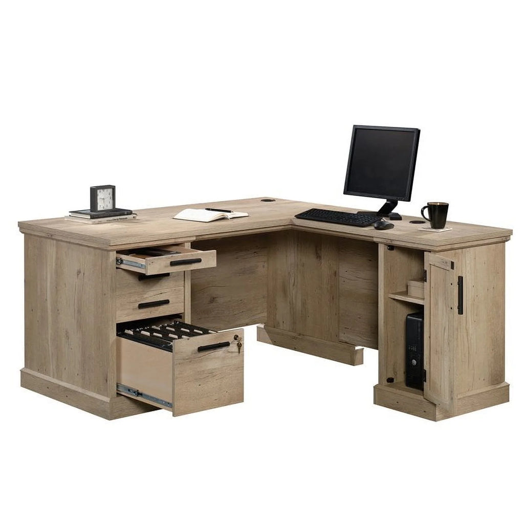 2-Piece L-Shaped Desk & Filing Cabinet Set D101376