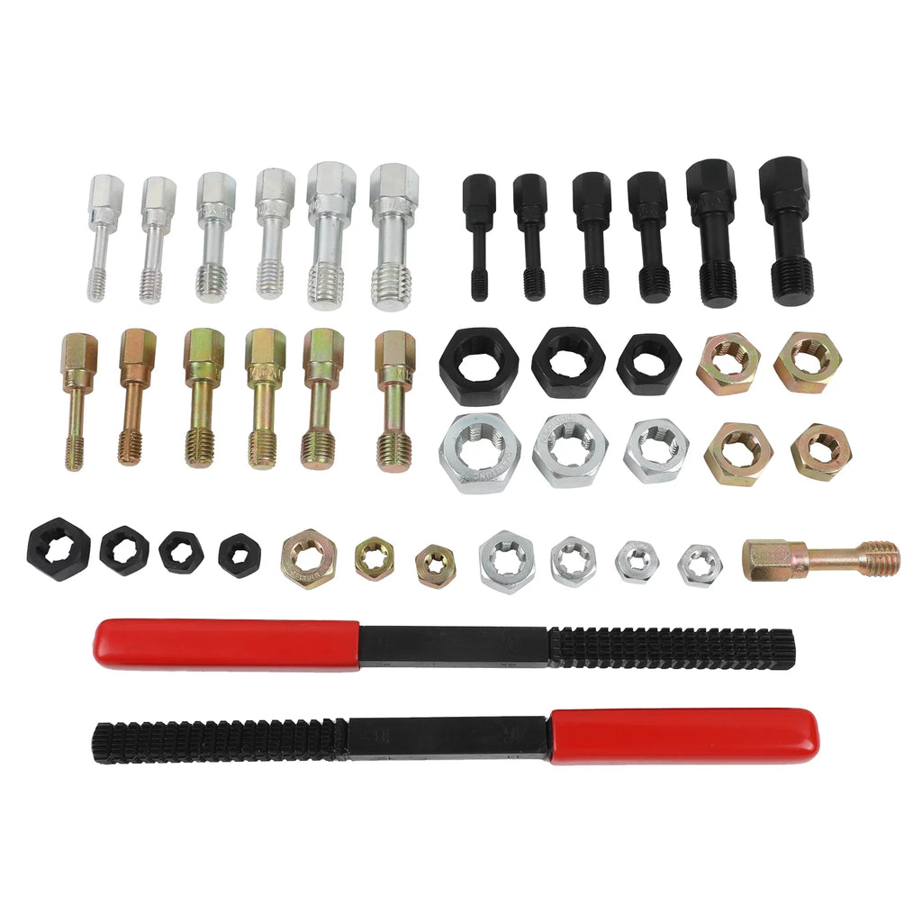 42PCS Thread Repair Kit with Rethreading Dies, Taps & Thread Files B87735