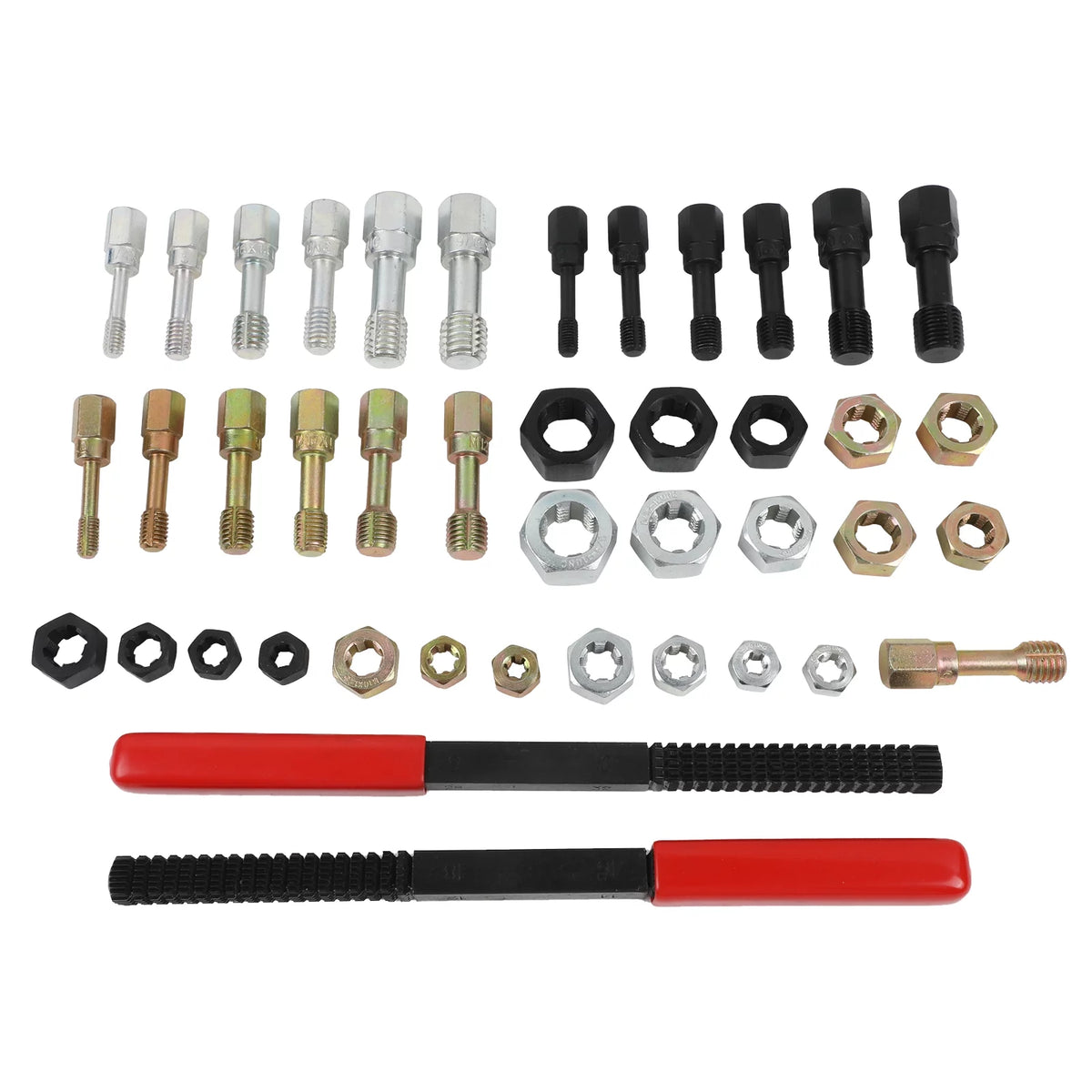 42PCS Thread Repair Kit with Rethreading Dies, Taps & Thread Files B87735