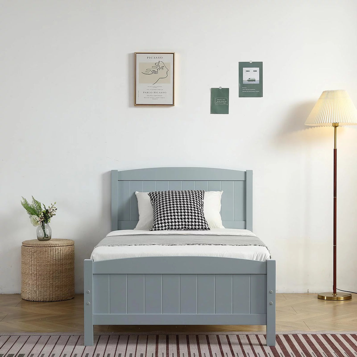 Full Bed Frame with Headboard E67632