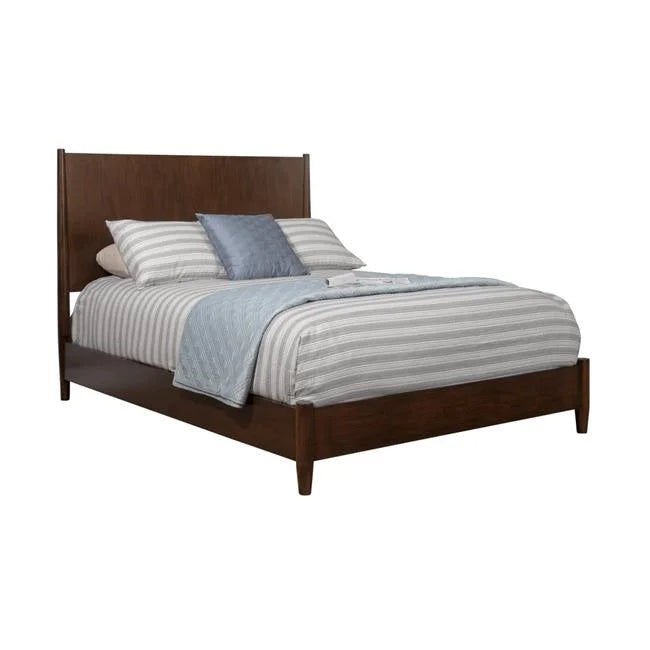 California King Walnut Panel Bed W885