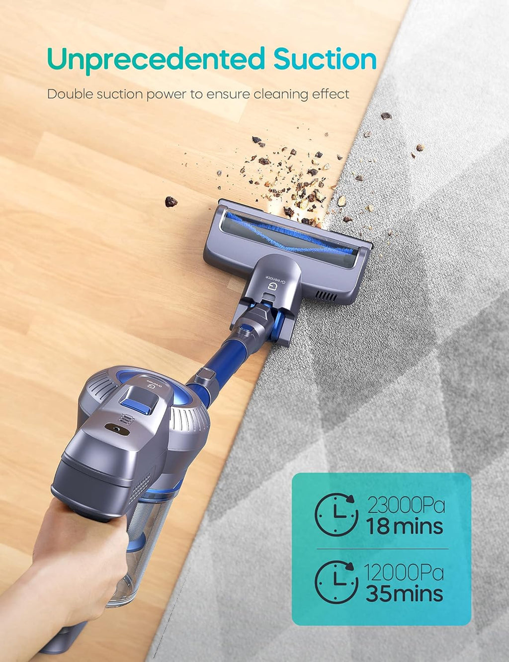 Cordless Stick Vacuum 4 in 1 with LED Headlights F163541