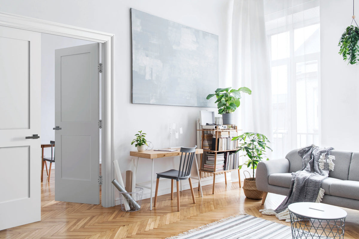Solid Core Double Prehung French Door with Oil Rubbed Bronze Hinges R610