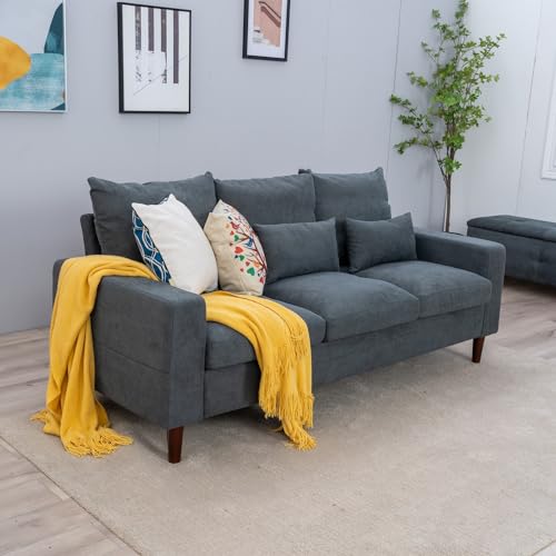 Grey Fabric 3-Seater Sofa N45783