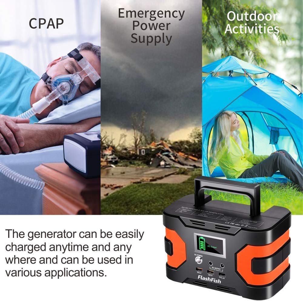 200W Peak Power Station 166Wh 45000mAh 110V 150W Lithium Battery Pack J742529