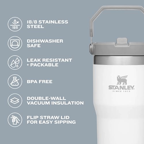 Cream Stainless Steel Vacuum Insulated Tumbler with Straw K136