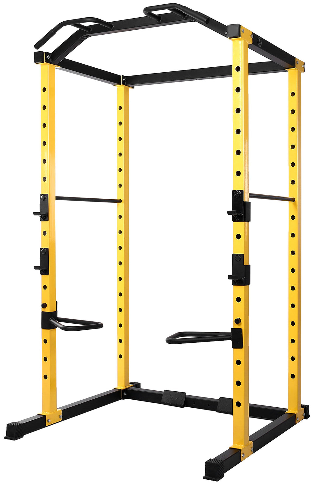 1000-Pound Capacity Adjustable Power Cage with J-Hooks and Dip Bars I56772