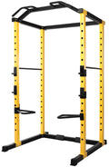 1000-Pound Capacity Adjustable Power Cage with J-Hooks and Dip Bars I56772