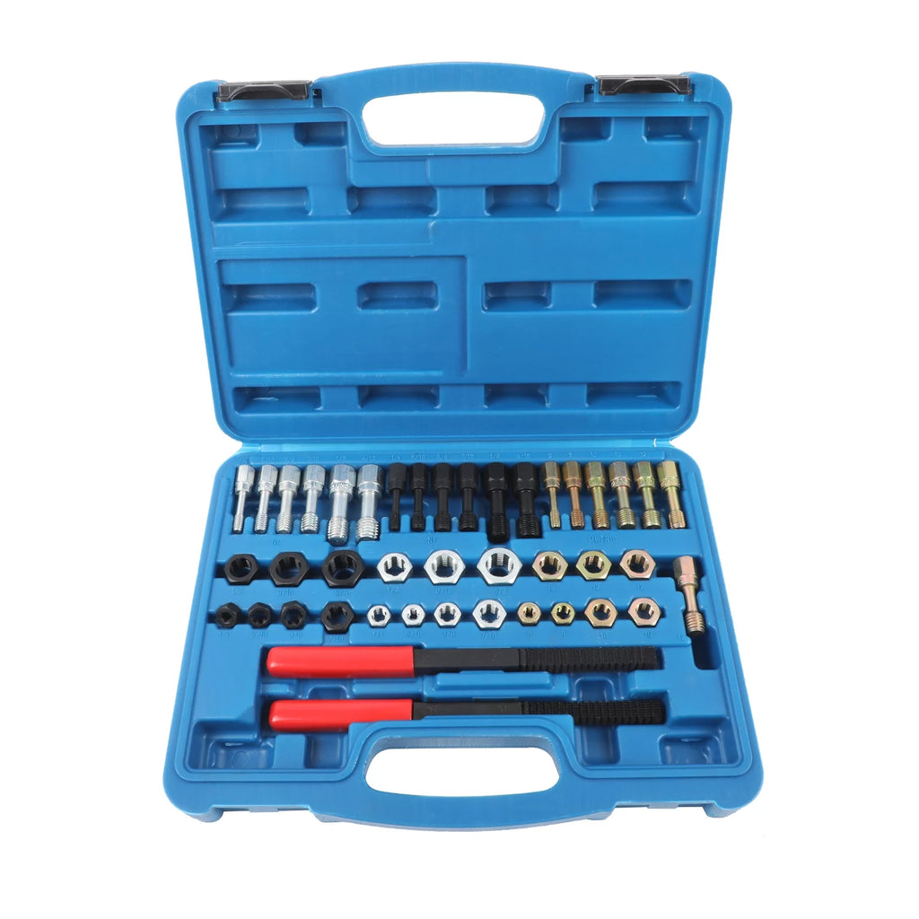42PCS Thread Repair Kit with Rethreading Dies, Taps & Thread Files B87735
