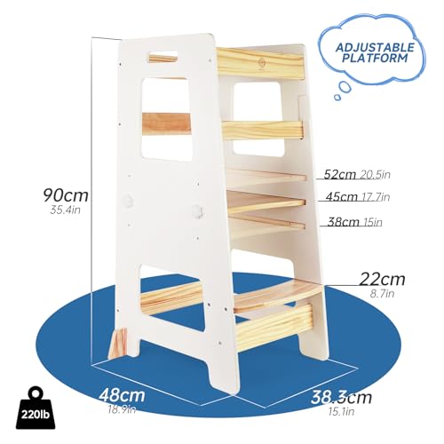 Green Height Adjustable Anti-Slip Kitchen Step Stool J82439