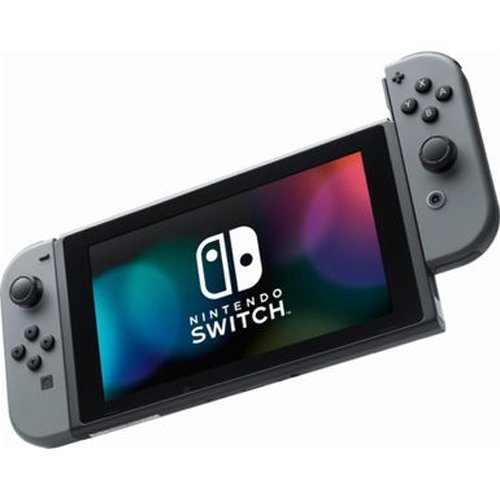 32GB Console with Gray Joy Con Bundle with Super Mario Party, Mario Kart 8 Deluxe and Steering Wheel 2-Pack F5273