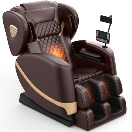 Zero Gravity Massage Chair with 10 Fix Rollers, Heating, Foot Massage, Bluetooth Speaker R924567