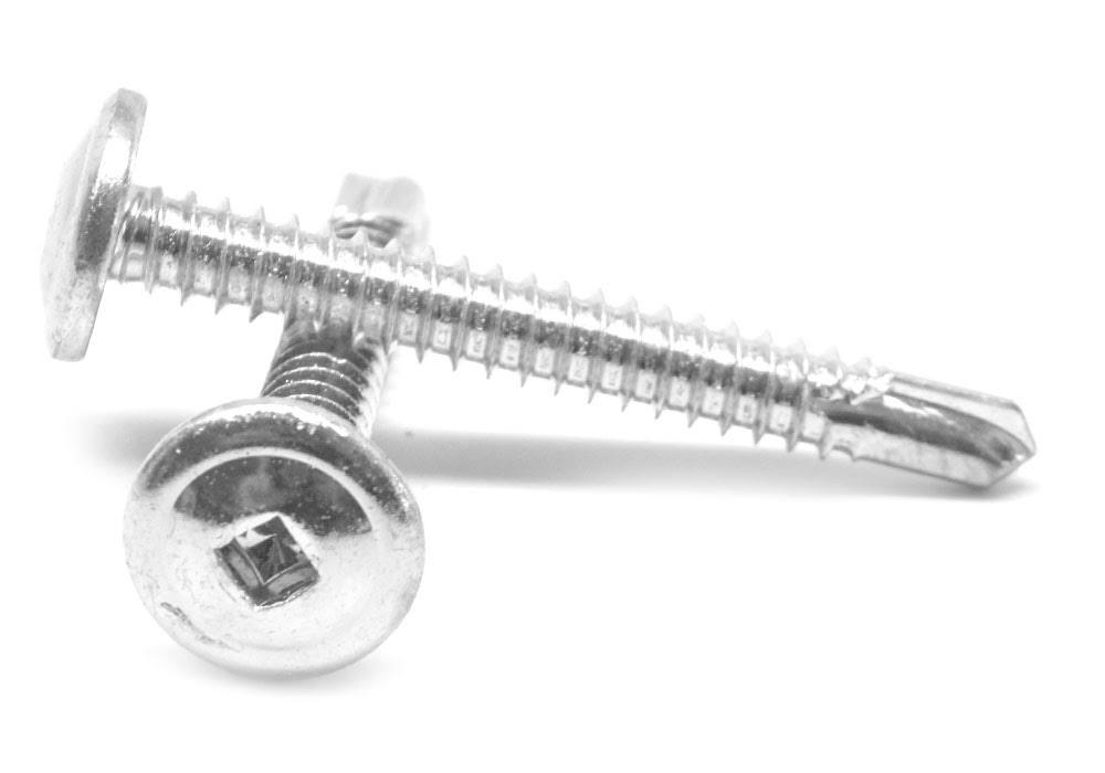 #8-18 x 2 1/2 Self Drilling Screw Square Drive Zinc Plated I4675