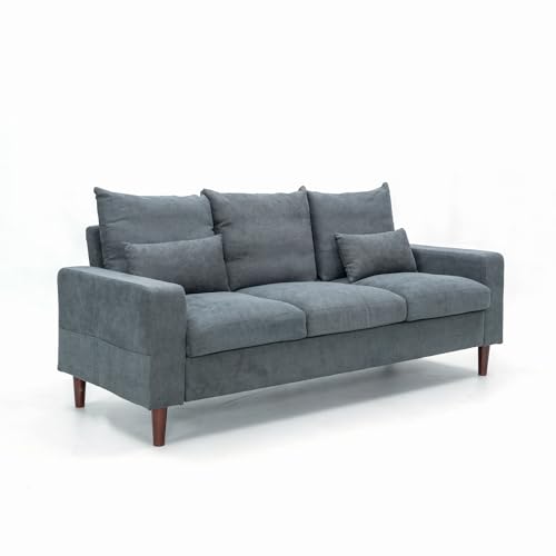 Grey Fabric 3-Seater Sofa N45783