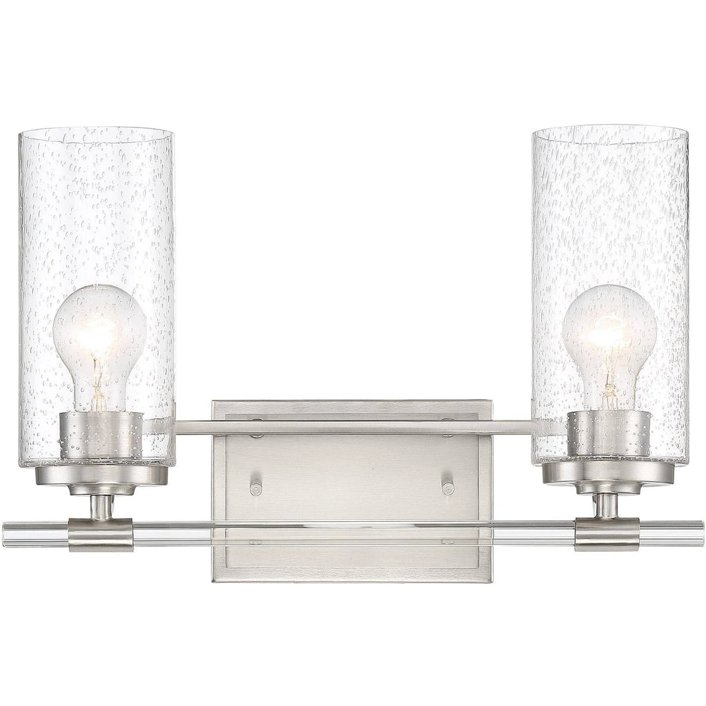 Brushed Nickel 2-Light Wall Light O18267