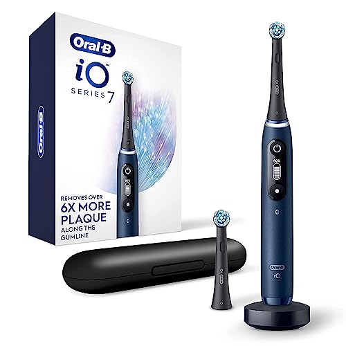 Black Rechargeable Electric Toothbrush with 5 Cleaning Settings, 2 Replacement Heads, and Travel Case Q6858