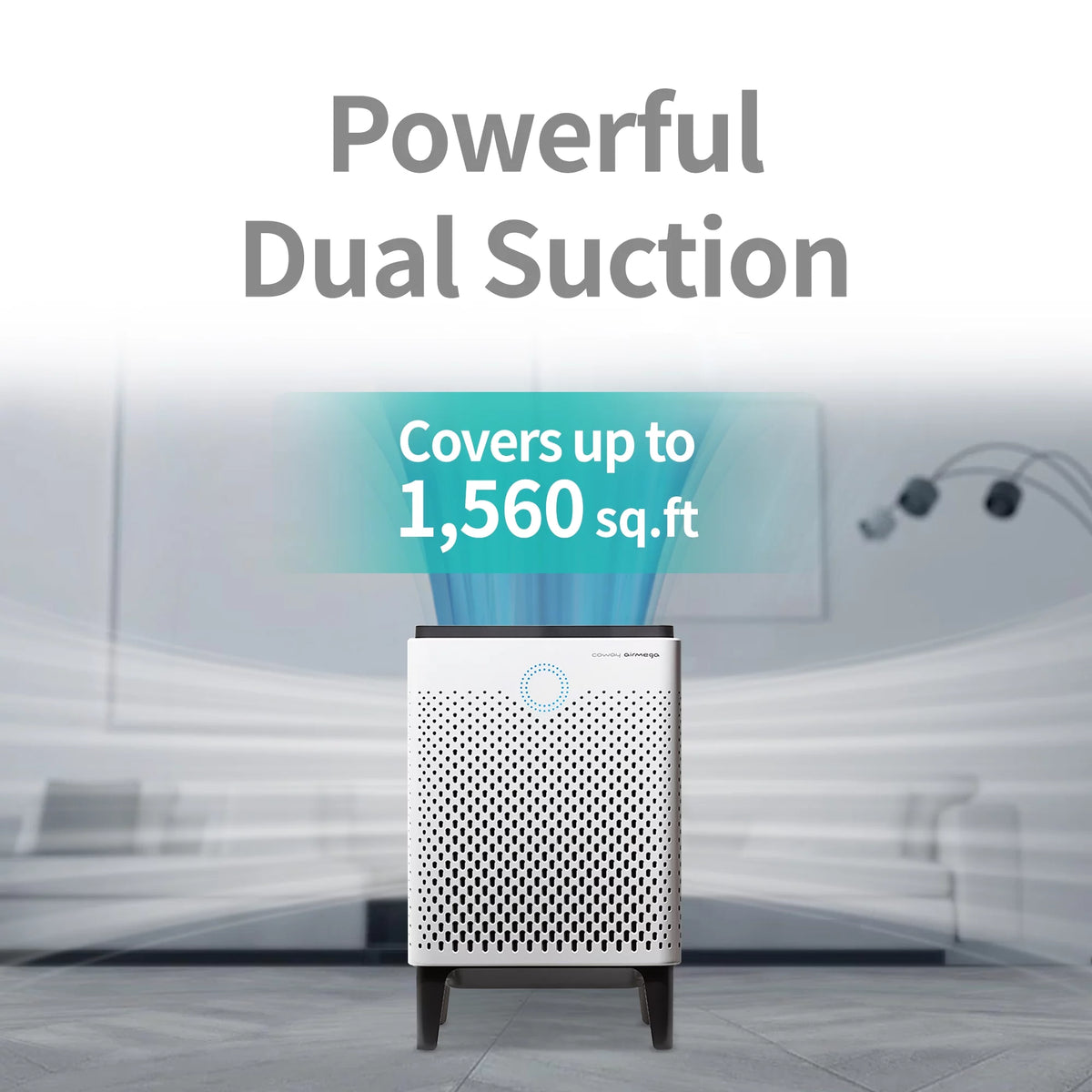 Graphite True HEPA Air Purifier with 1560 sq ft Coverage V1664