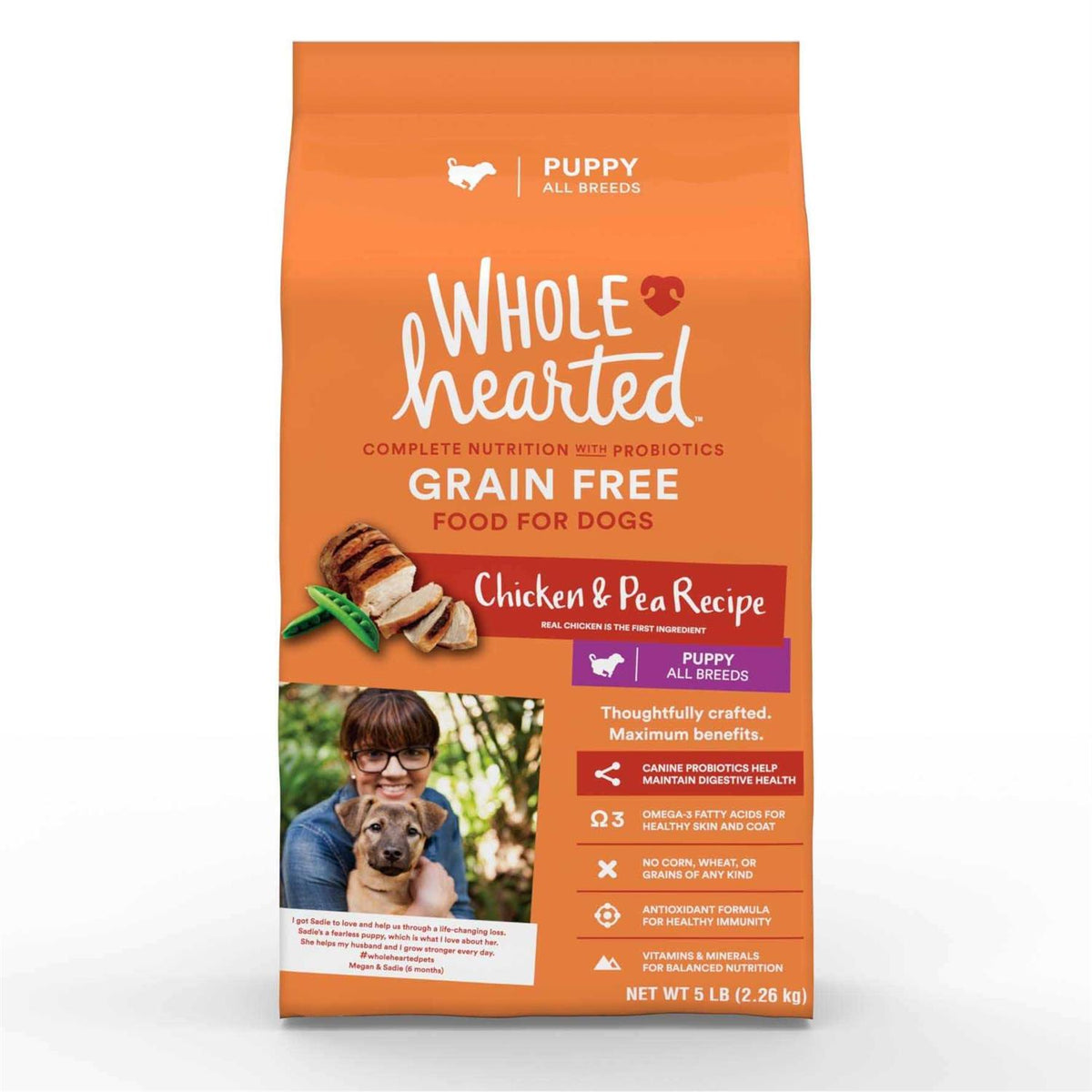 Grain Free Chicken and Pea Recipe Dry Puppy Food L99430
