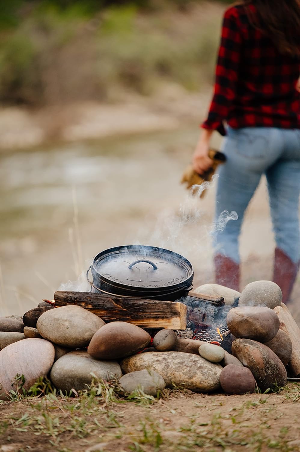 12" Deep Camp Dutch Oven, Black Z4434
