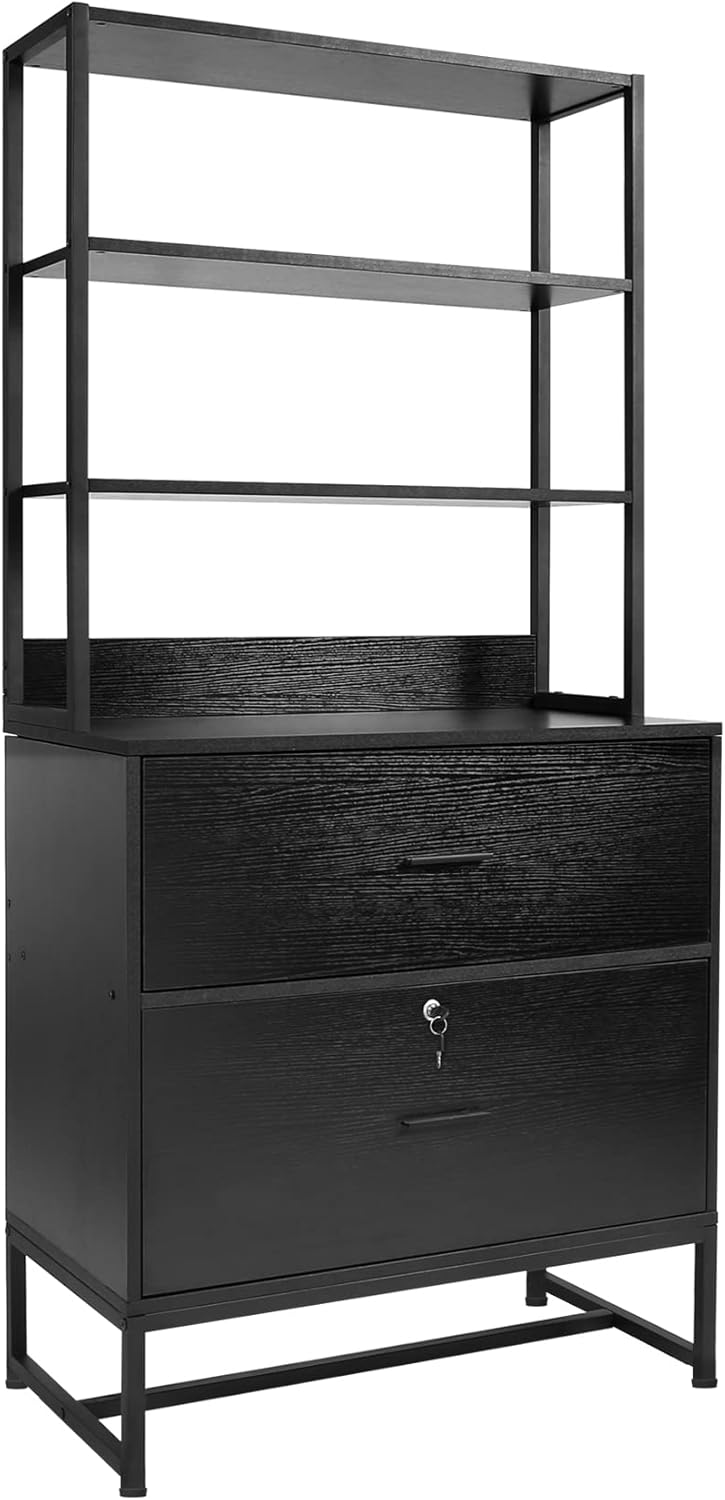 2 Drawer File Cabinet with Lock P360