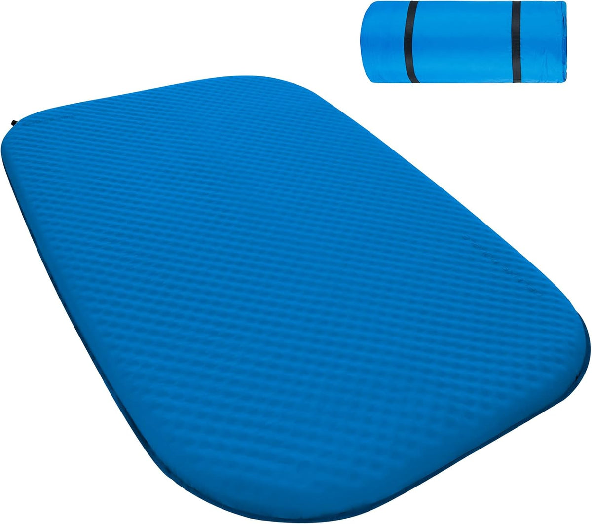 Self Inflating Insulated Camping Sleeping Pad Blue K4830