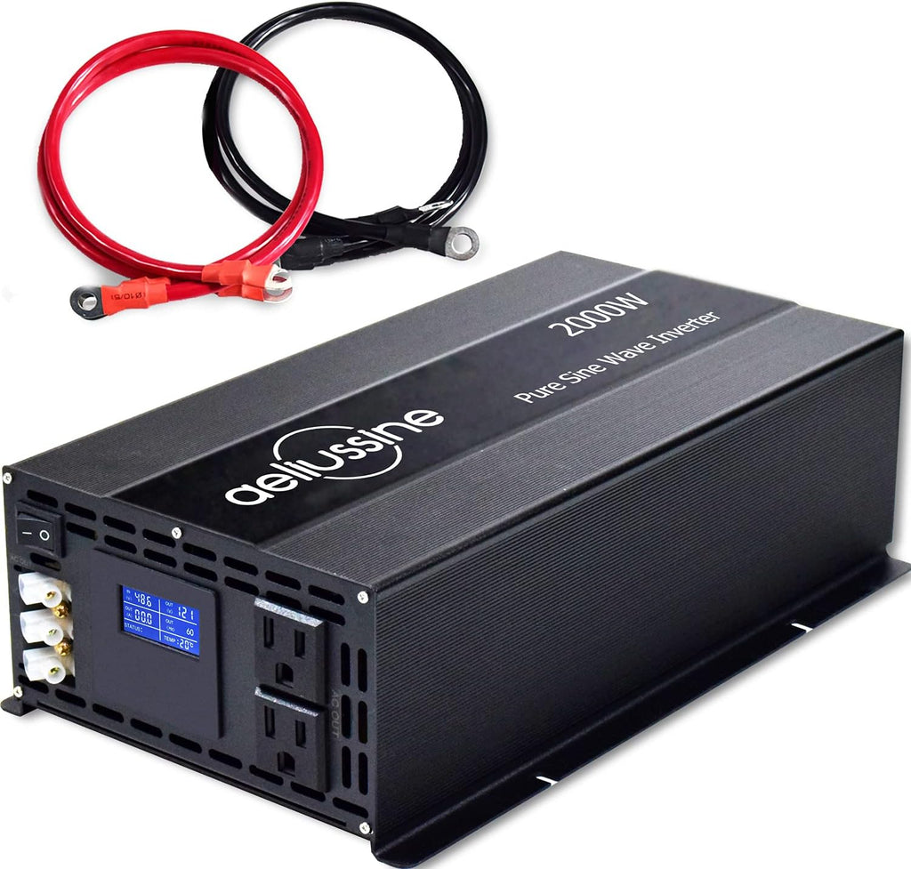 2000 watt Pure Sine Wave Power Inverter 24v dc to ac 110v 120v G72035