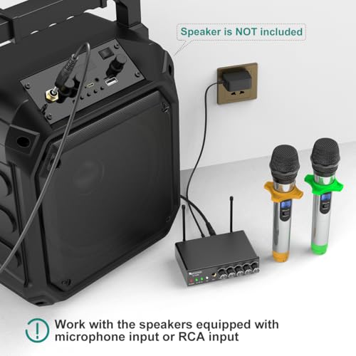 UHF Dual Channel Wireless Handheld Microphone Y59569