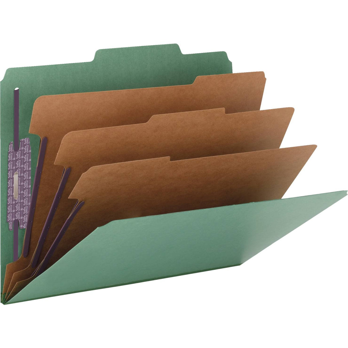 Green 8-Section Classification Folder I3668