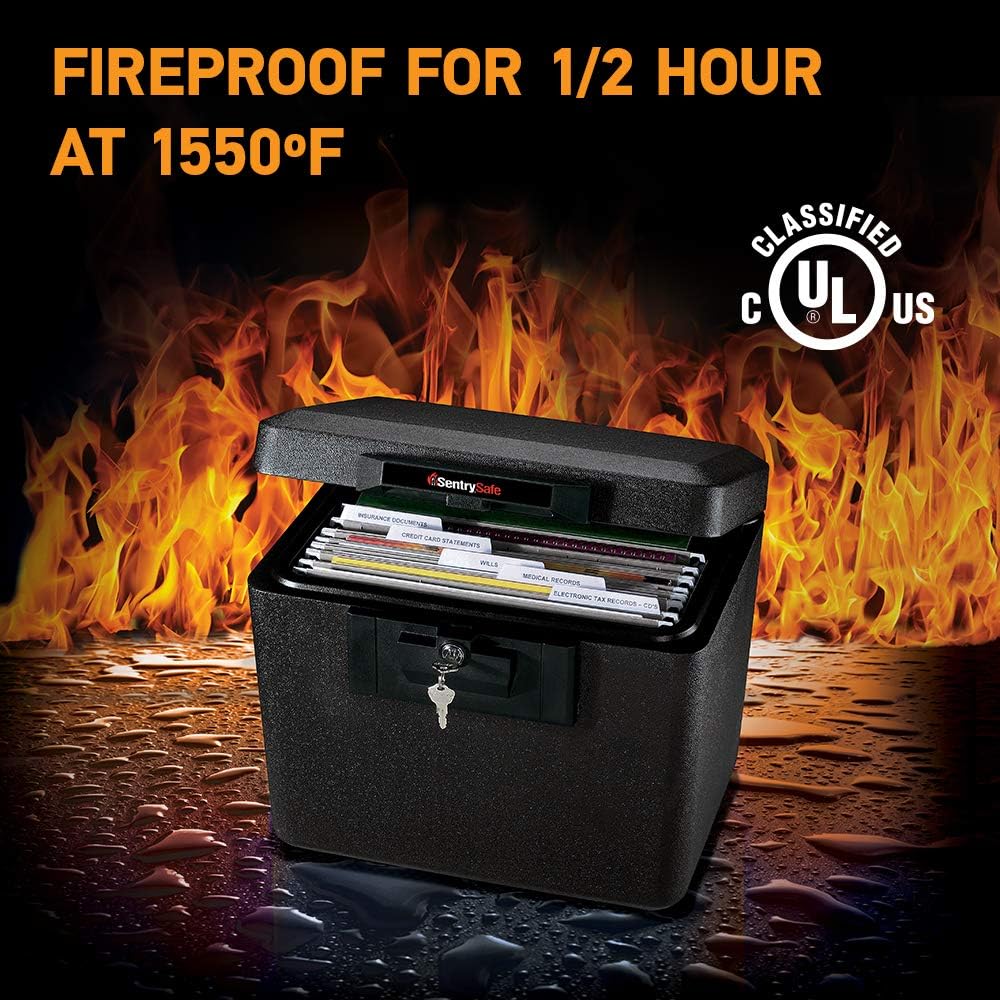 Fireproof and Waterproof Document Safes with Key Lock E9696