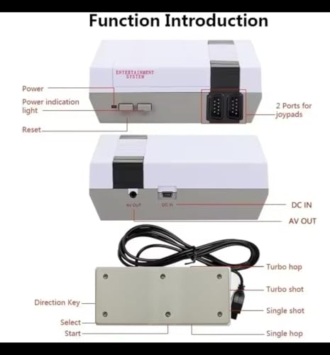 Mini Console with 620 Preloaded Games and Dual Controllers W68061