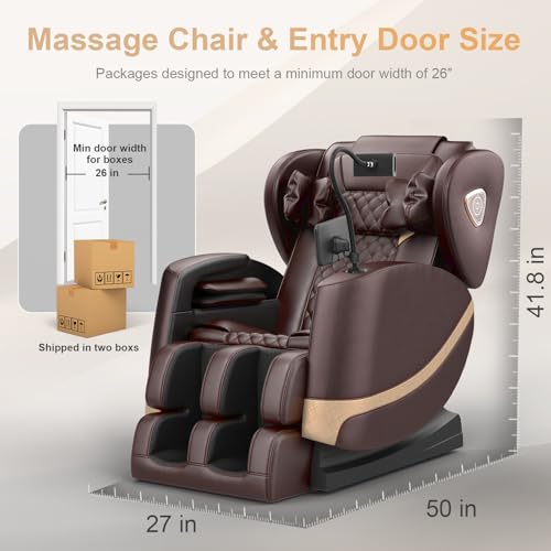 Zero Gravity Massage Chair with 10 Fix Rollers, Heating, Foot Massage, Bluetooth Speaker R924567