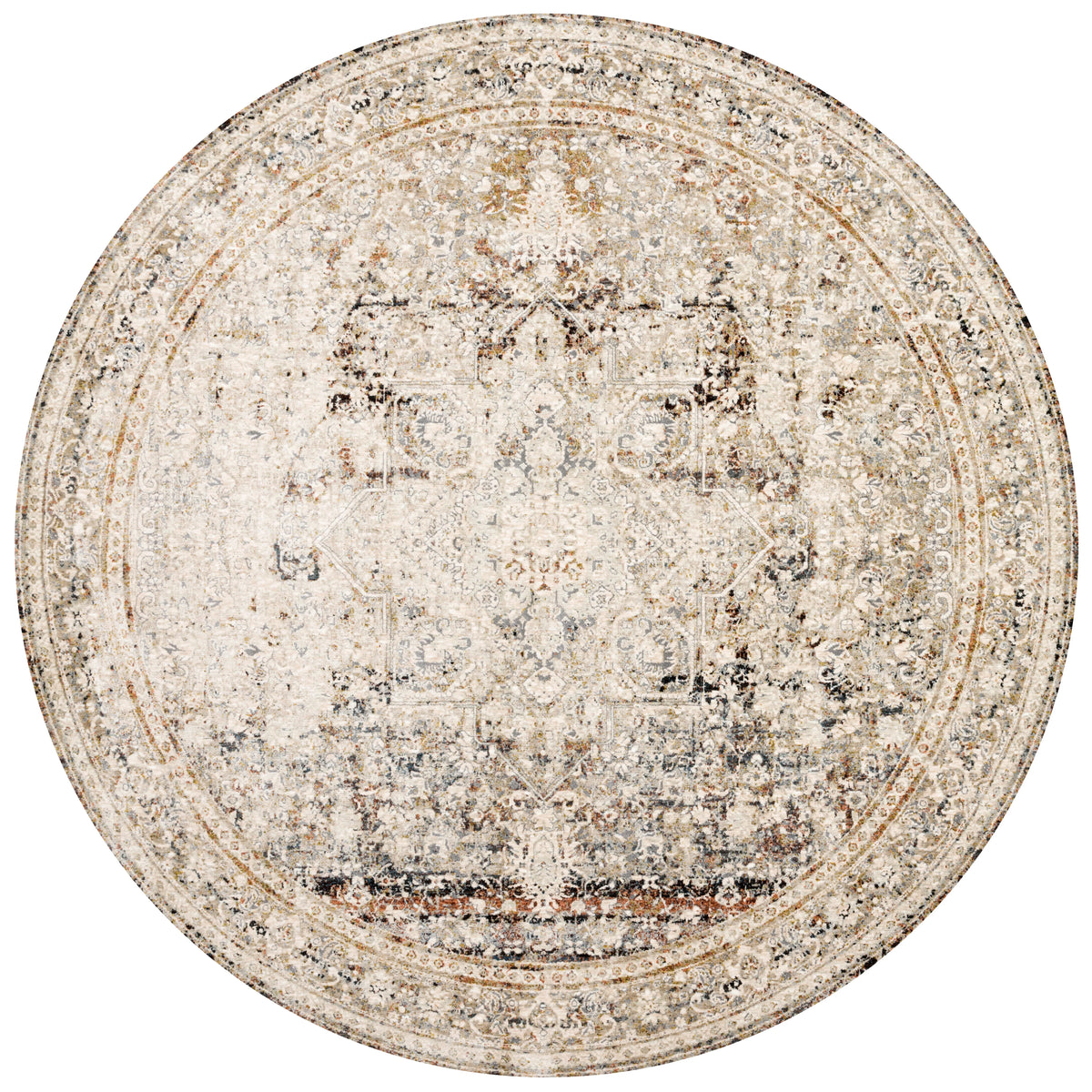 Taupe Brick Rug E431
