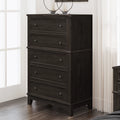 5 Drawers Solid Wood Chest P607